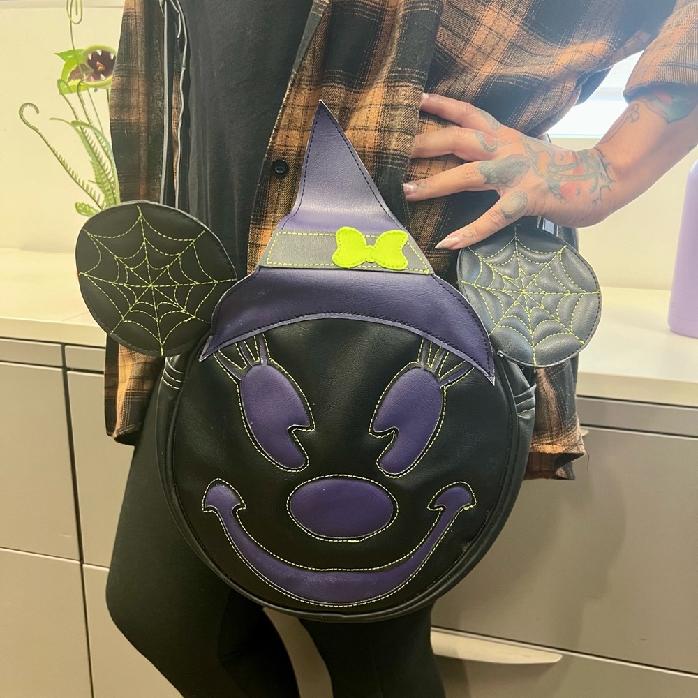 Halloween  - Witch Minnie Mouse Handmade purse.